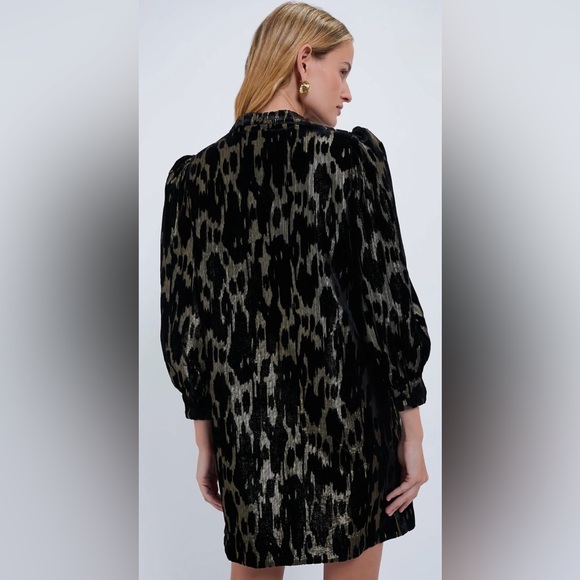 Pomander Place+Tuckernuck Black Metallic Velvet Samantha Dress | XL | NWT - Picture 5 of 12